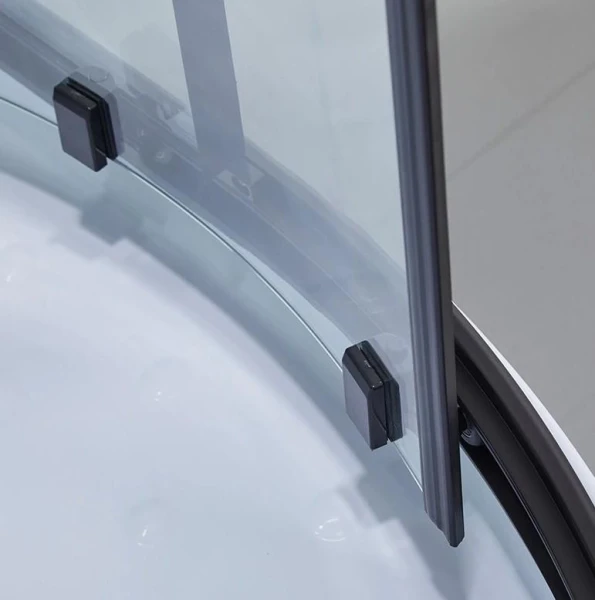 Душовий бокс Dusel DSC-DU511-100SB низький піддон чорний 351113 - фото 3