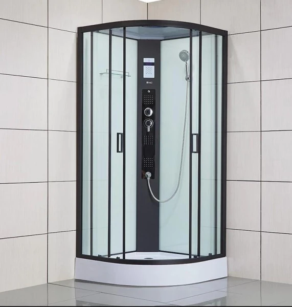 Душовий бокс Dusel DSC-DU511-100SB низький піддон чорний 351113 - фото 6