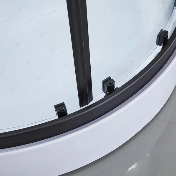 Душовий бокс Dusel DSC-DU511-100SB низький піддон чорний 351113 - фото 8