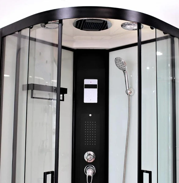 Душовий бокс Dusel DSC-DU511-100SB низький піддон чорний 351113 - фото 10