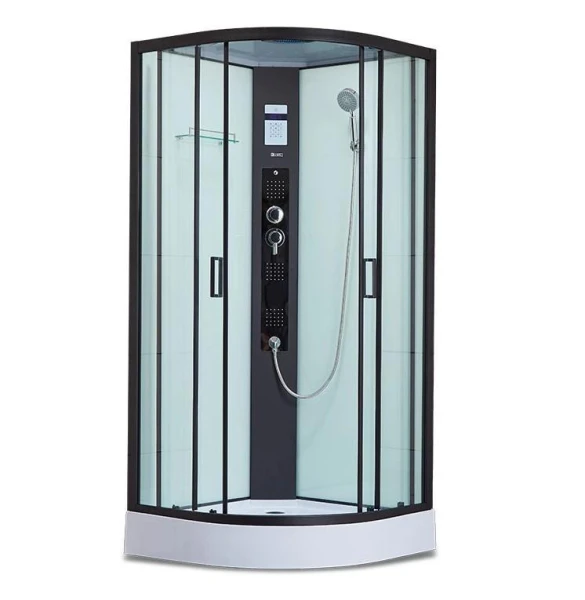 Душовий бокс Dusel DSC-DU511-100SB низький піддон чорний 351113 - фото 0