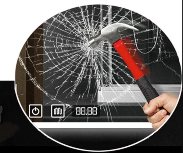 Дзеркало DUSEL LED DE-M0061S1 Black 90смх70см сенсорне включення + підігрів - фото 2