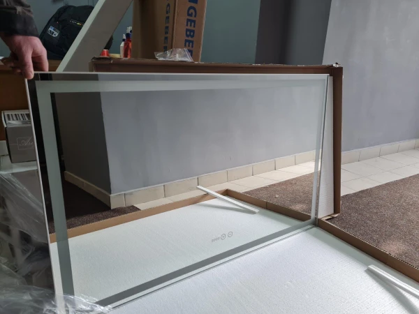 Дзеркало DUSEL LED DE-M0061S1 Silver 100*75см сенсорне включення + підігрів+ годинник/темп - фото 17