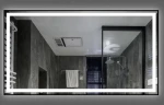 Зеркало DUSEL LED DE-M0061S1 Black 120смх75см сенсорное включение+подогрев+часы/темп, 600613