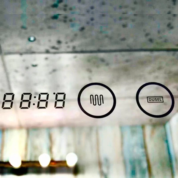 Дзеркало DUSEL LED DE-M3001 80смх65см сенсорне включення + підігрів+ годинник / темп - фото 3