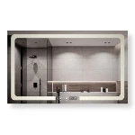 Зеркало DUSEL LED DE-M3001 80смх65см сенсорное включение+подогрев+часы/темп