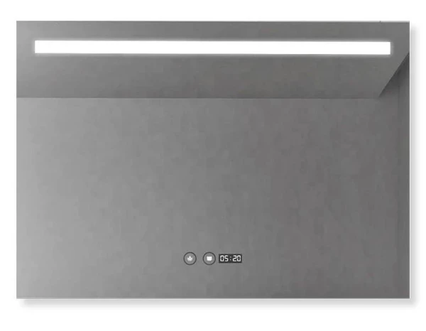 Дзеркало DUSEL LED DE-M3021 80смх65см, підігрів + годинник / темп - фото 3