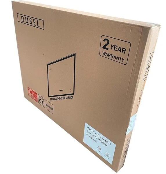 Дзеркало DUSEL LED DE-M3021 80смх65см, підігрів + годинник / темп - фото 4