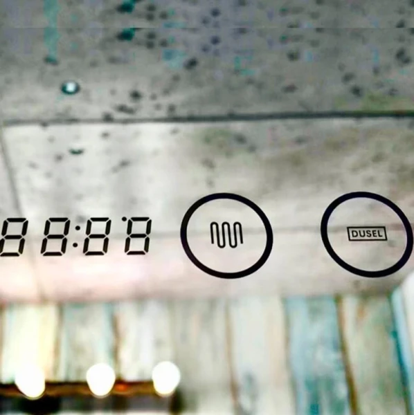 Дзеркало DUSEL LED DE-M3021 100смх75см сенсорне включення + підігрів+ годинник / темп - фото 1