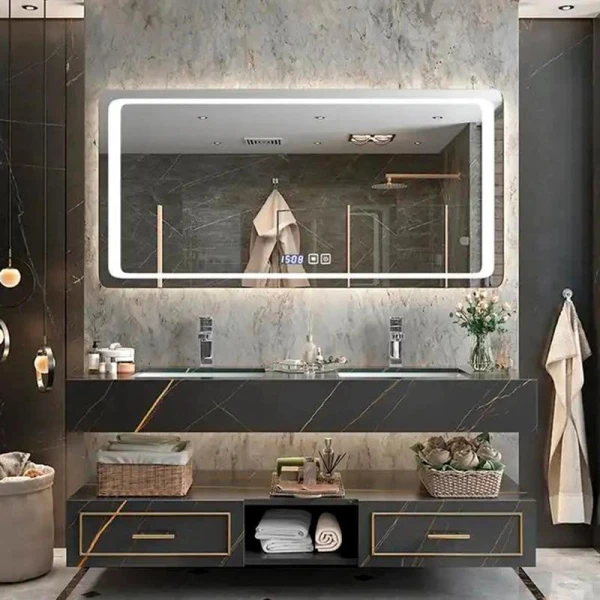 Дзеркало DUSEL LED DE-M3031 80смх65см сенсорне включення + підігрів - фото 1