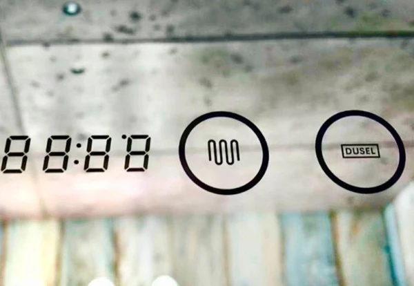 Дзеркало DUSEL LED DE-M3051 80смх65см сенсорне включення + підігрів+ годинник / темп - фото 9