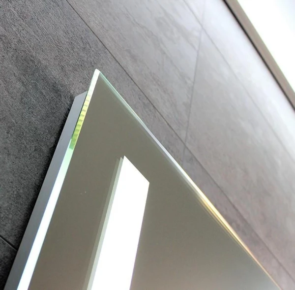 Дзеркало DUSEL LED DE-M1041 80смх65см, підігрів + годинник / темп - фото 1