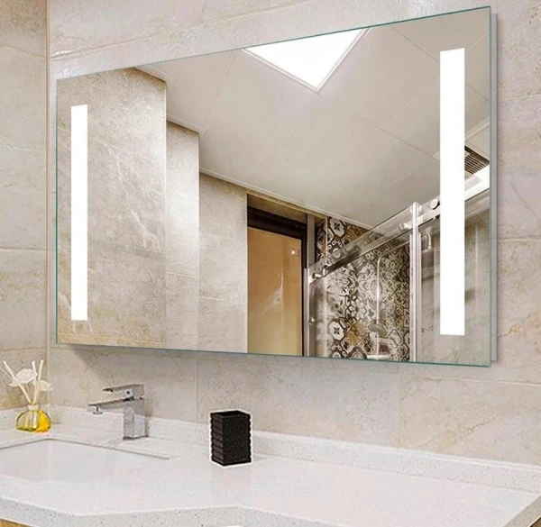 Дзеркало DUSEL LED DE-M1041 80смх65см, підігрів + годинник / темп - фото 8