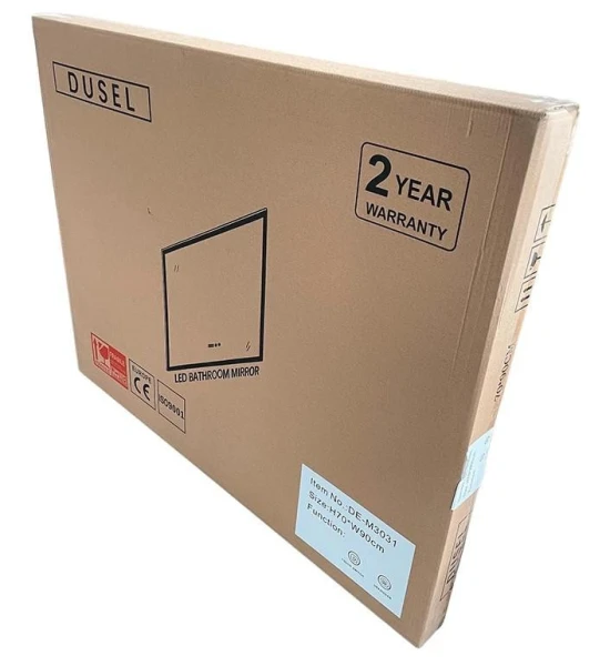 Дзеркало Dusel DE-M1041 80x65 годинник - фото 8