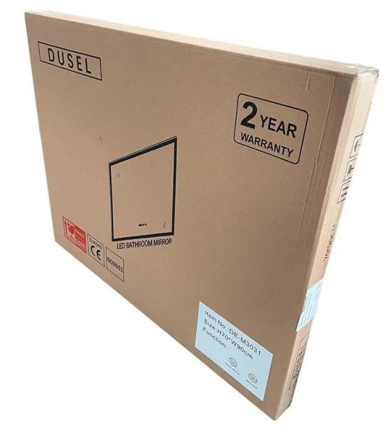 Дзеркало DUSEL LED DE-M1041 100*75 см, підігрів+ годинник / темп - фото 9