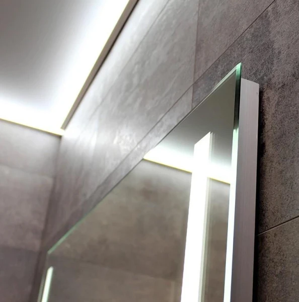 Дзеркало DUSEL LED DE-M1041 120смх75см, підігрів+ годинник/темп - фото 2