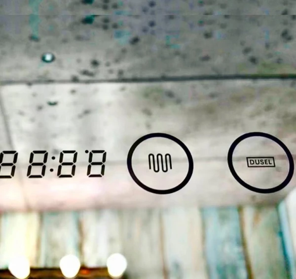 Дзеркало DUSEL LED DE-M1041 120смх75см, підігрів+ годинник/темп - фото 5