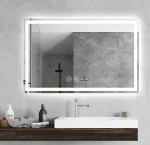 Зеркало Dusel LED DE-M1091 65x80 с часами и Bluetooth 610913