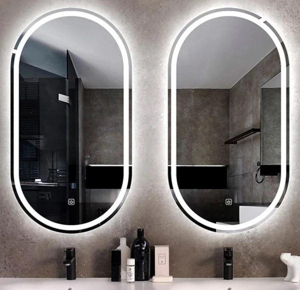 Дзеркало DUSEL LED DE-M4031D овальне 60*120см сенсорне включення + підігрів - фото 2