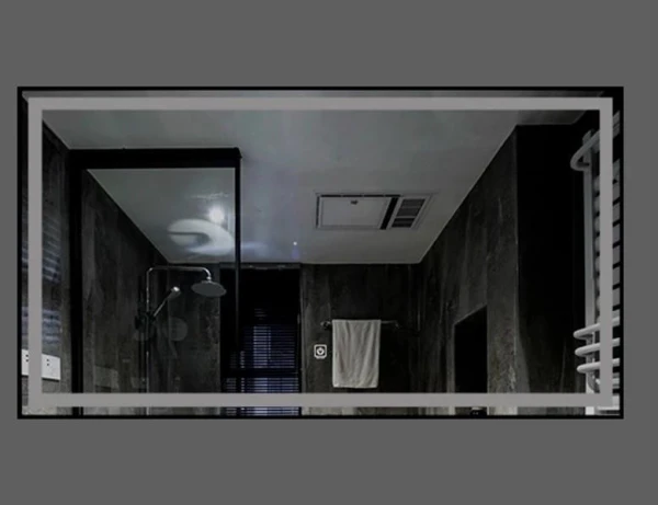 Дзеркало DUSEL LED DE-M0061S1 Silver 100*75см, сенсорне включення + підігрів - фото 8