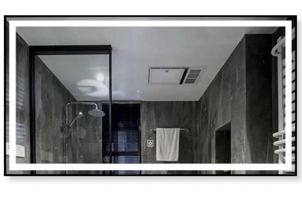 Дзеркало DUSEL LED DE-M0061S1 Silver 100*75см, сенсорне включення + підігрів - фото 0