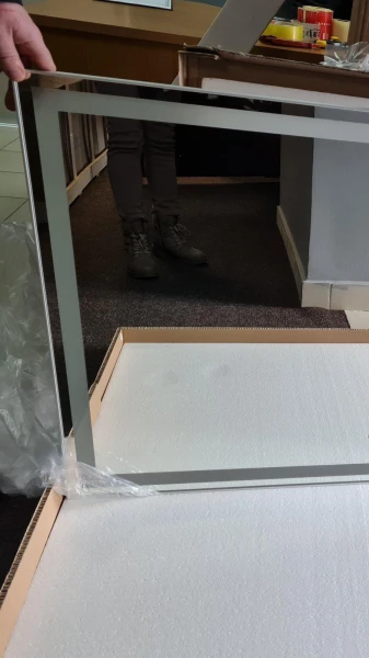 Дзеркало DUSEL LED DE-M0061S1 Silver 80смх65см сенсорне включення + підігрів - фото 12