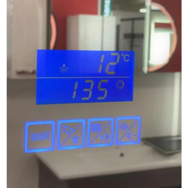 Дзеркало DUSEL LED DE-M3051 100смх75см, підігрів+ годинник/темп+Bluetooth - фото 3