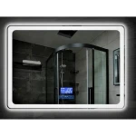 Зеркало DUSEL LED DE-M3051 100смх75см, подогрев+часы/темп+Bluetooth, 630517