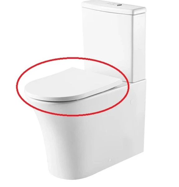 Сидіння Slim Soft-Close до унітазу-компакт DUSEL SABRINA - фото 0