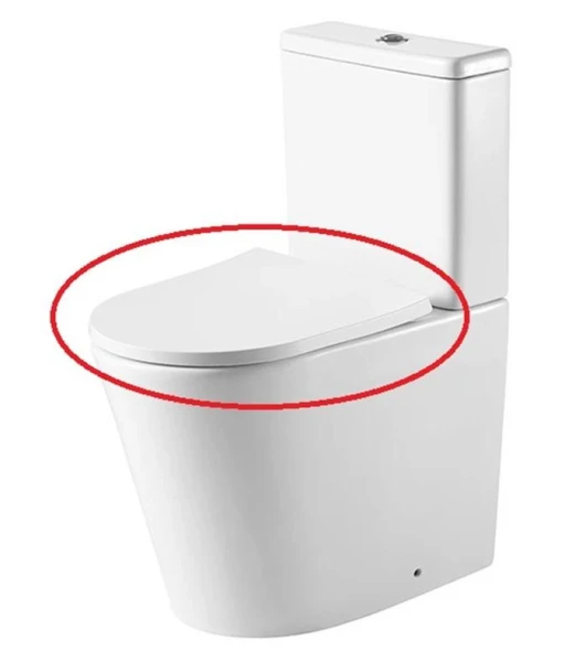 Сидіння Slim Soft-Close до унітазу-компакт DUSEL MARSEILLE - фото 0