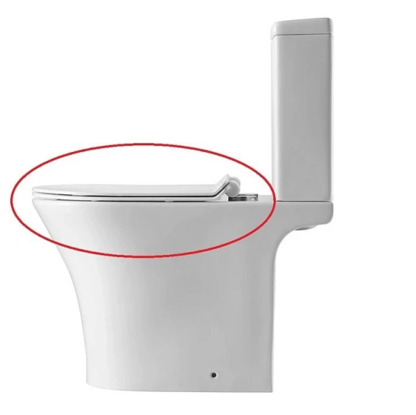 Сидіння Slim Soft-Close до унітазу-компакт DUSEL TORINO - фото 0