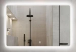 Дзеркало Dusel LED DE-M3011 65х80 см Сенсорне включення + підігрів + годинник / темп