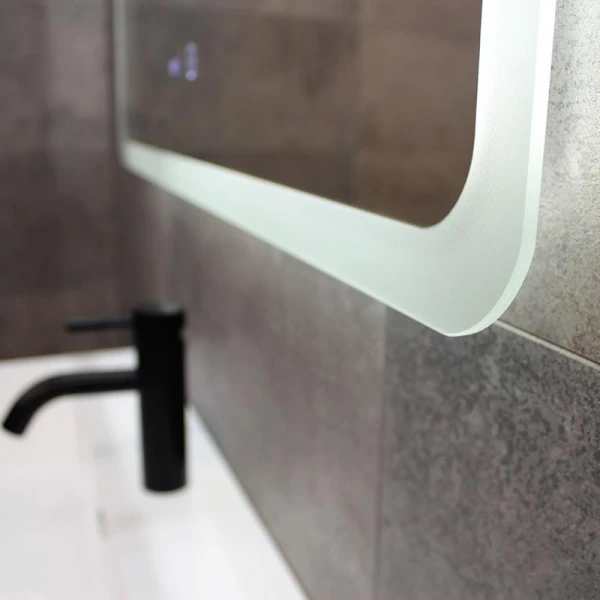 Дзеркало Dusel LED DE-M3011 70х90 см, підігрів + годинник / темп - фото 5