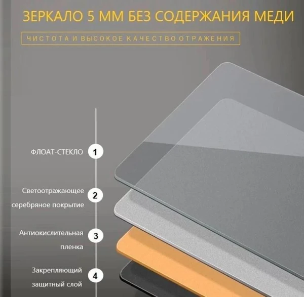 Дзеркало DUSEL LED DE-M3011 100смх75см, сенсорне включення + підігрів - фото 5