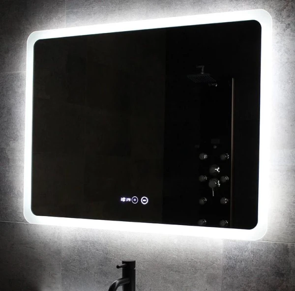 Дзеркало DUSEL LED DE-M3011 120смх75см, підігрів+ годинник/темп - фото 3
