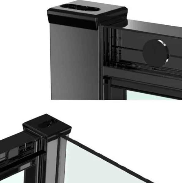 Душова кабіна Dusel EF-184BP Black Matt Paint 1000x1000x1900 - фото 1