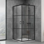 Душевая кабина Dusel EF-184BP Black Matt Paint 1000x1000x1900