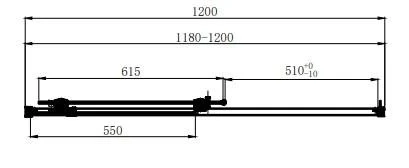 Душові двері в нішу Dusel DSL191 Chrome розсувні, скло прозоре (120х190 см) - фото 1