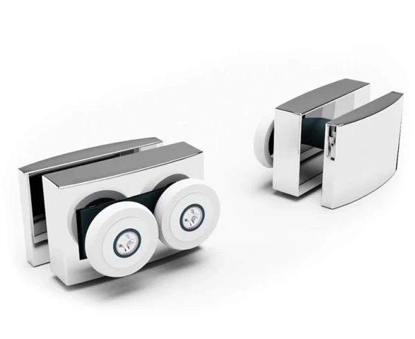 Душові двері в нішу Dusel DSL191 Chrome розсувні, скло прозоре (120х190 см) - фото 3