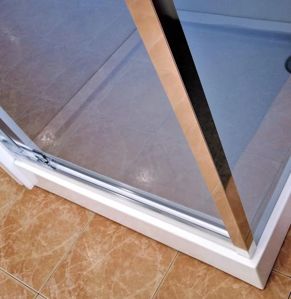 Душова кабіна Dusel А-516, 100х100х190, двері розпашні, тоноване скло - фото 1