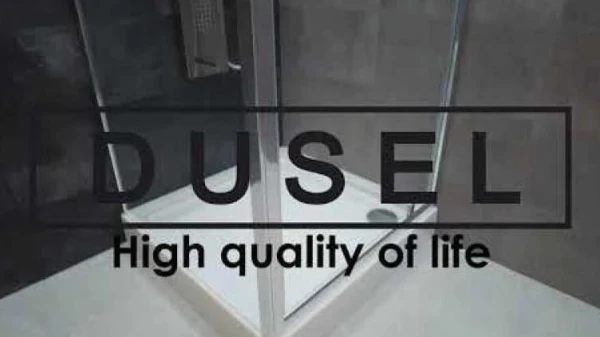 Душова кабіна Dusel А-516, 100х100х190, двері розпашні, тоноване скло - фото 13