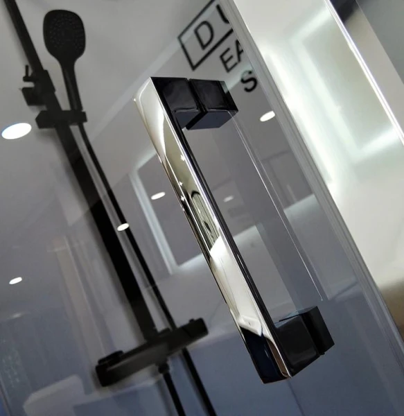 Душова кабіна Dusel А-516, 100х100х190, двері розпашні, тоноване скло - фото 8