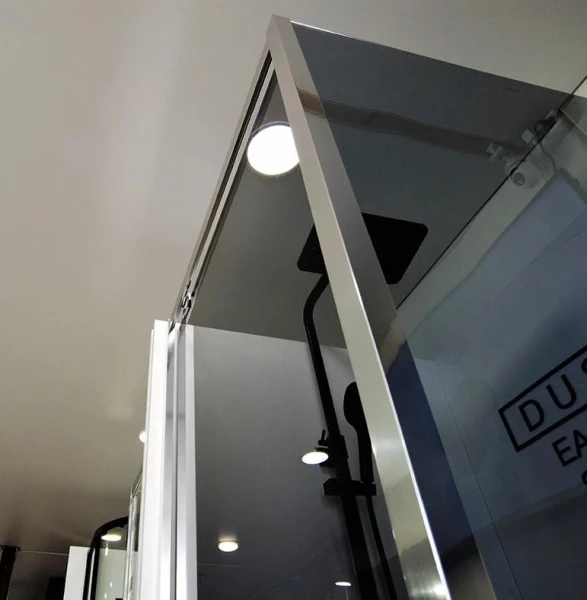 Душова кабіна Dusel А-516, 100х100х190, двері розпашні, тоноване скло - фото 9