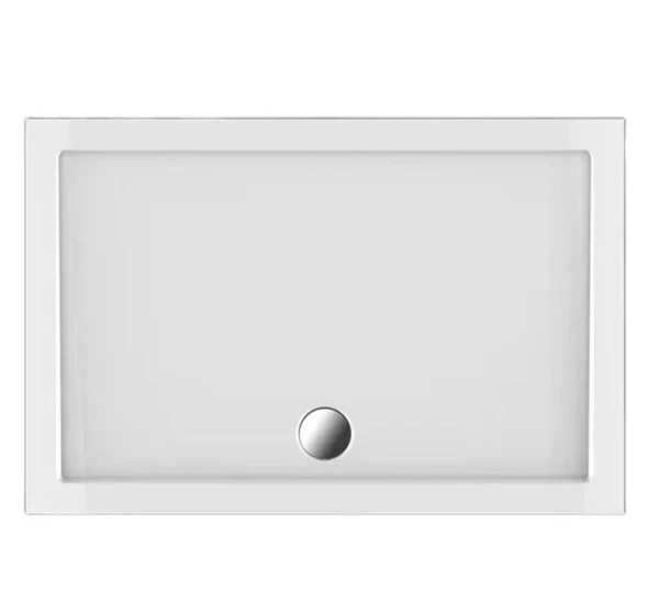 Душовий піддон Dusel D104 прямокутний, 100х80х13,5 см - фото 2