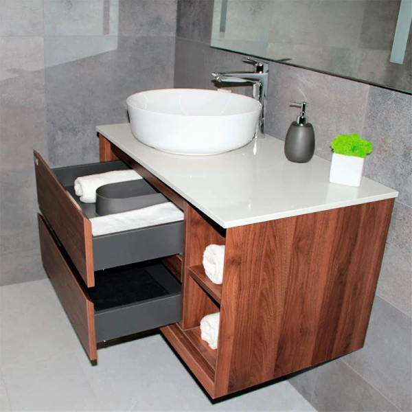 Тумба з раковиною REXON Terra RX191W/090 Walnut 19190W - фото 5