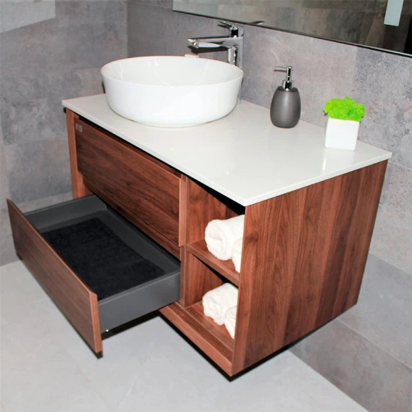 Тумба з раковиною REXON Terra RX191W/090 Walnut 19190W - фото 6