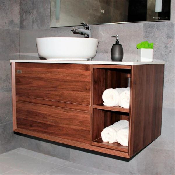 Тумба з раковиною REXON Terra RX191W/090 Walnut 19190W - фото 7
