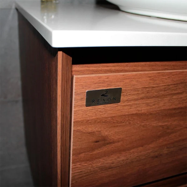 Тумба з раковиною REXON Terra RX191W/090 Walnut 19190W - фото 9