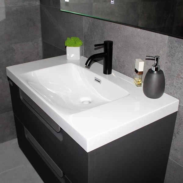 Тумба з раковиною REXON Salendo RX137SG/080 Silk Grey 13780S - фото 1