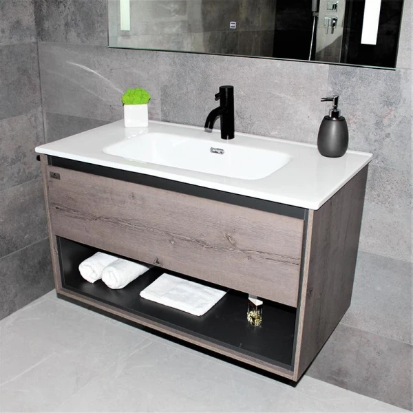 Тумба з раковиною REXON Roble RX199A/090 Dracula Oak 19990D - фото 2